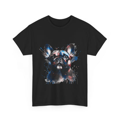 Mens Colourful French Bulldog artistic T-shirt