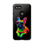 Neon French Bulldog phone case