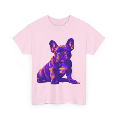 Womens Colourful French Bulldog artistic T-shirt