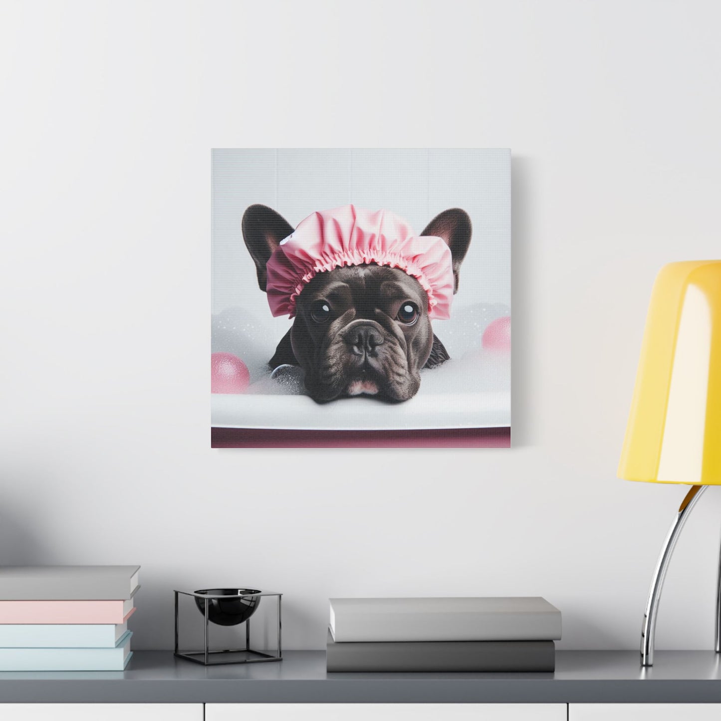 French Bulldog Bathroom Canvas