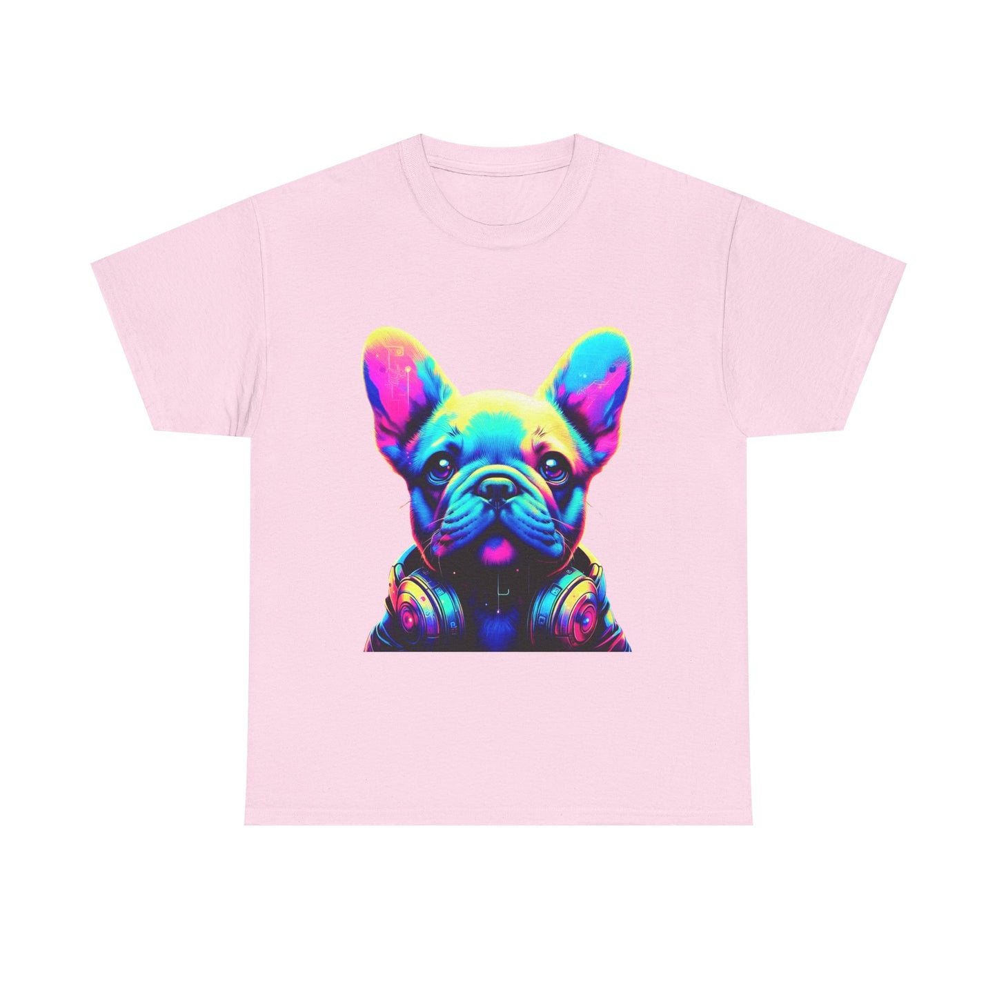 Womens neon French Bulldog T-shirt