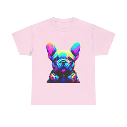 Womens neon French Bulldog T-shirt