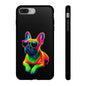 Neon French Bulldog phone case