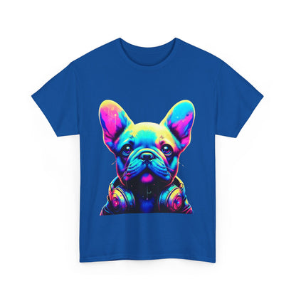 Mens neon French Bulldog T-shirt