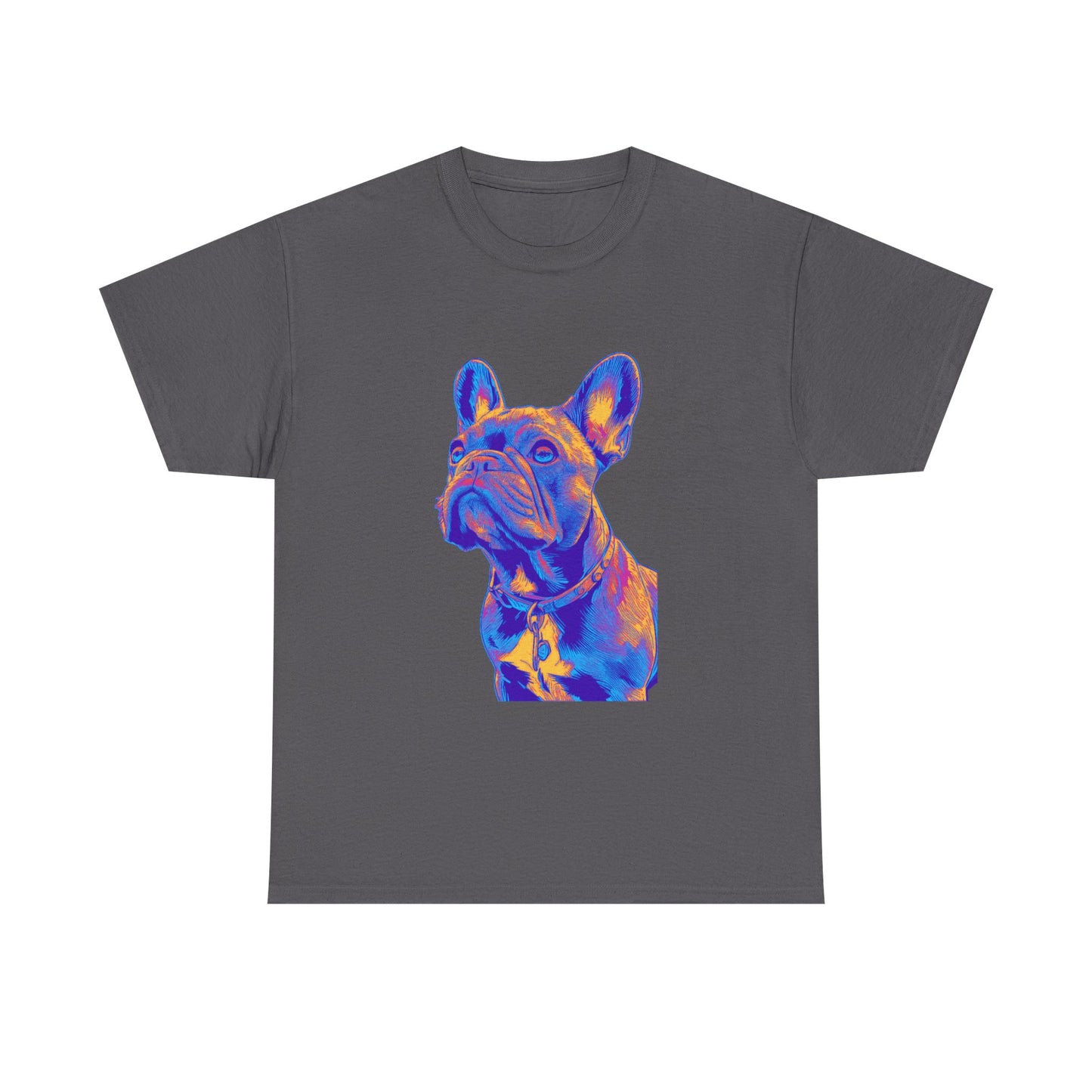 Mens Colourful French Bulldog artistic T-shirt
