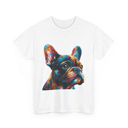 Mens Colourful French Bulldog artistic T-shirt