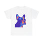 Womens Colourful French Bulldog artistic T-shirt