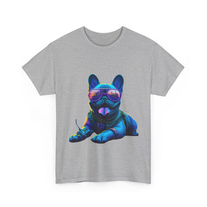 Mens neon French Bulldog T-shirt