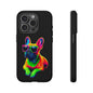 Neon French Bulldog phone case