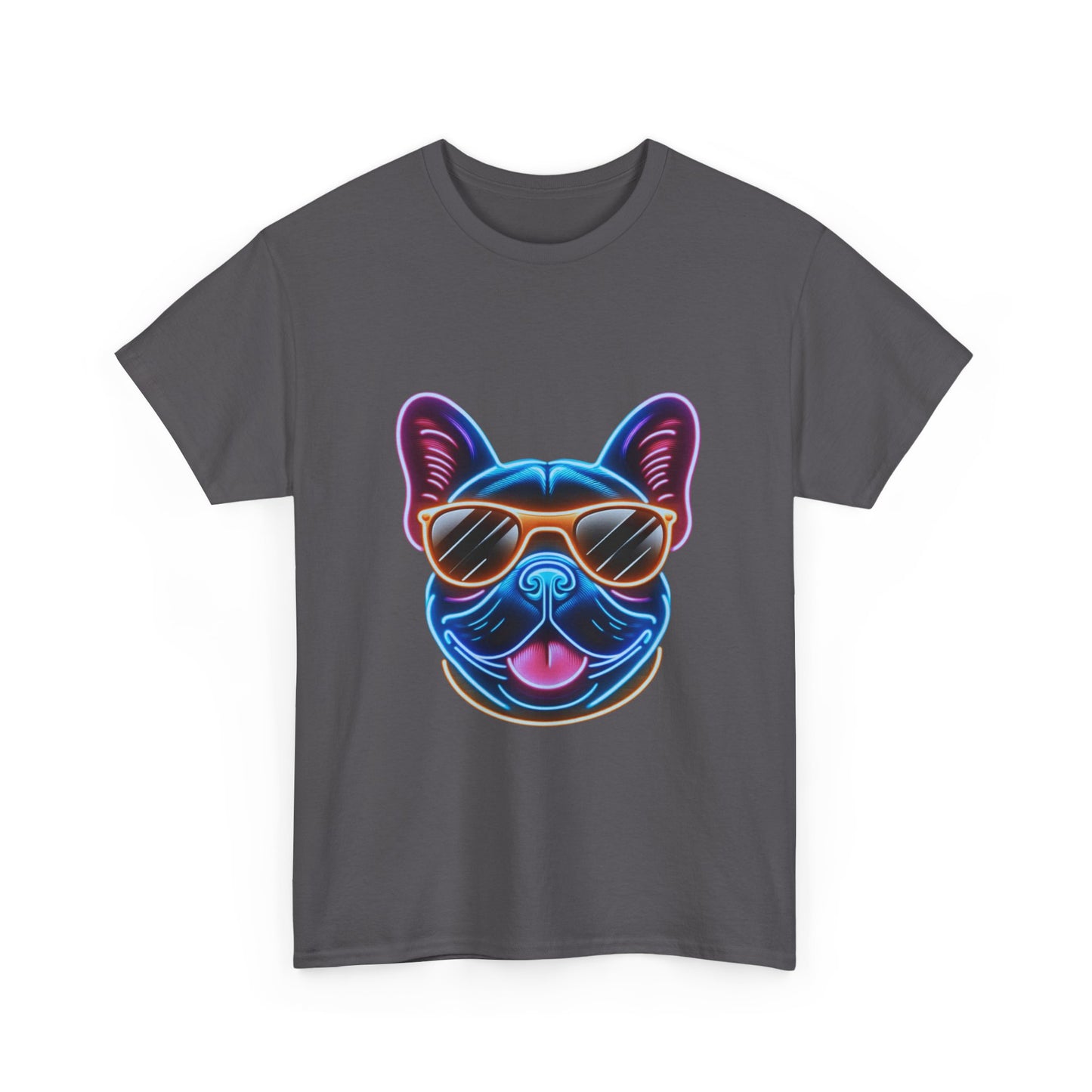 Mens neon French Bulldog T-shirt