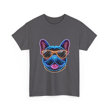 Mens neon French Bulldog T-shirt