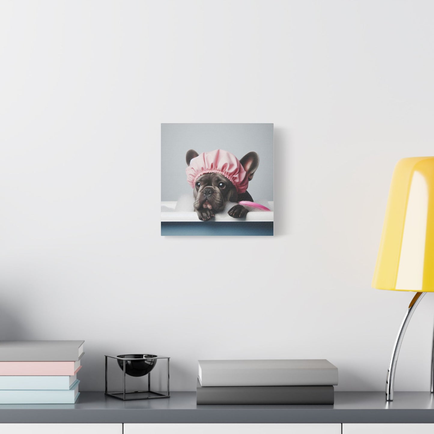 French Bulldog Bathroom Canvas