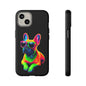 Neon French Bulldog phone case