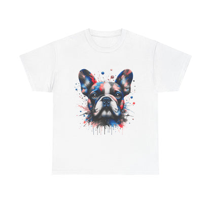 Mens Colourful French Bulldog artistic T-shirt