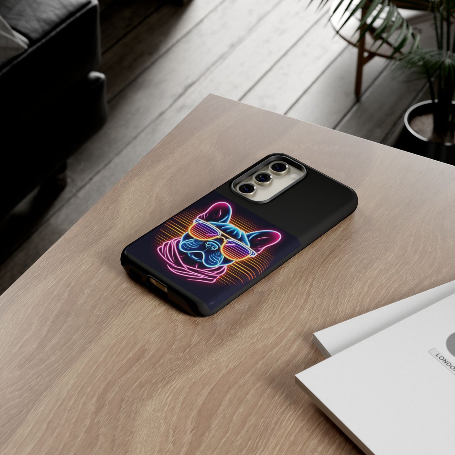 Neon French Bulldog Phone Case