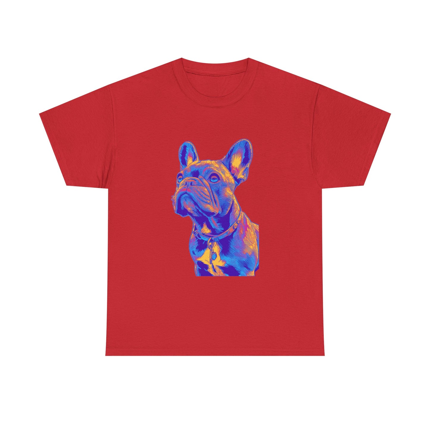 Mens Colourful French Bulldog artistic T-shirt
