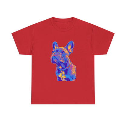 Mens Colourful French Bulldog artistic T-shirt