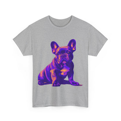 Womens Colourful French Bulldog artistic T-shirt