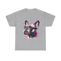 Womens Colourful French Bulldog artistic T-shirt