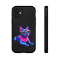 Neon French Bulldog phone case