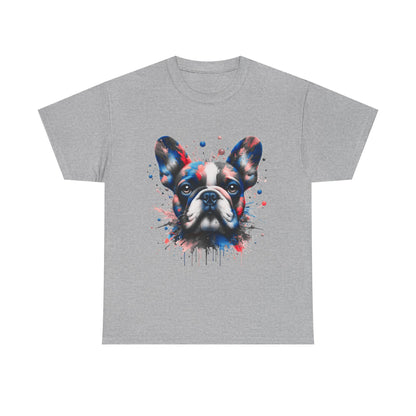Mens Colourful French Bulldog artistic T-shirt