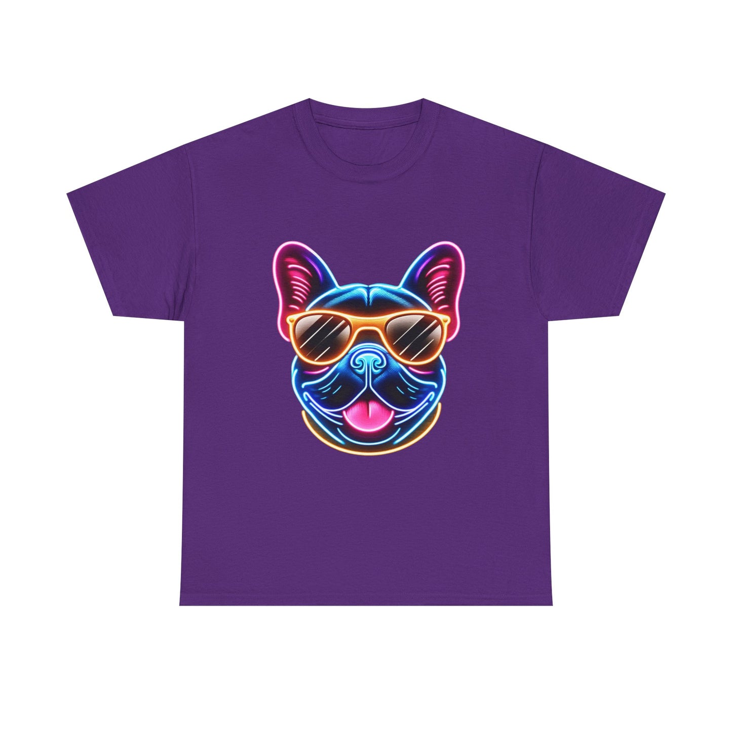 Womens neon French Bulldog T-shirt