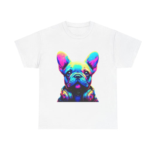 Mens neon French Bulldog T-shirt