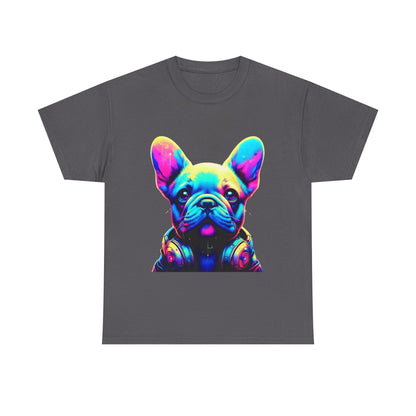 Mens neon French Bulldog T-shirt