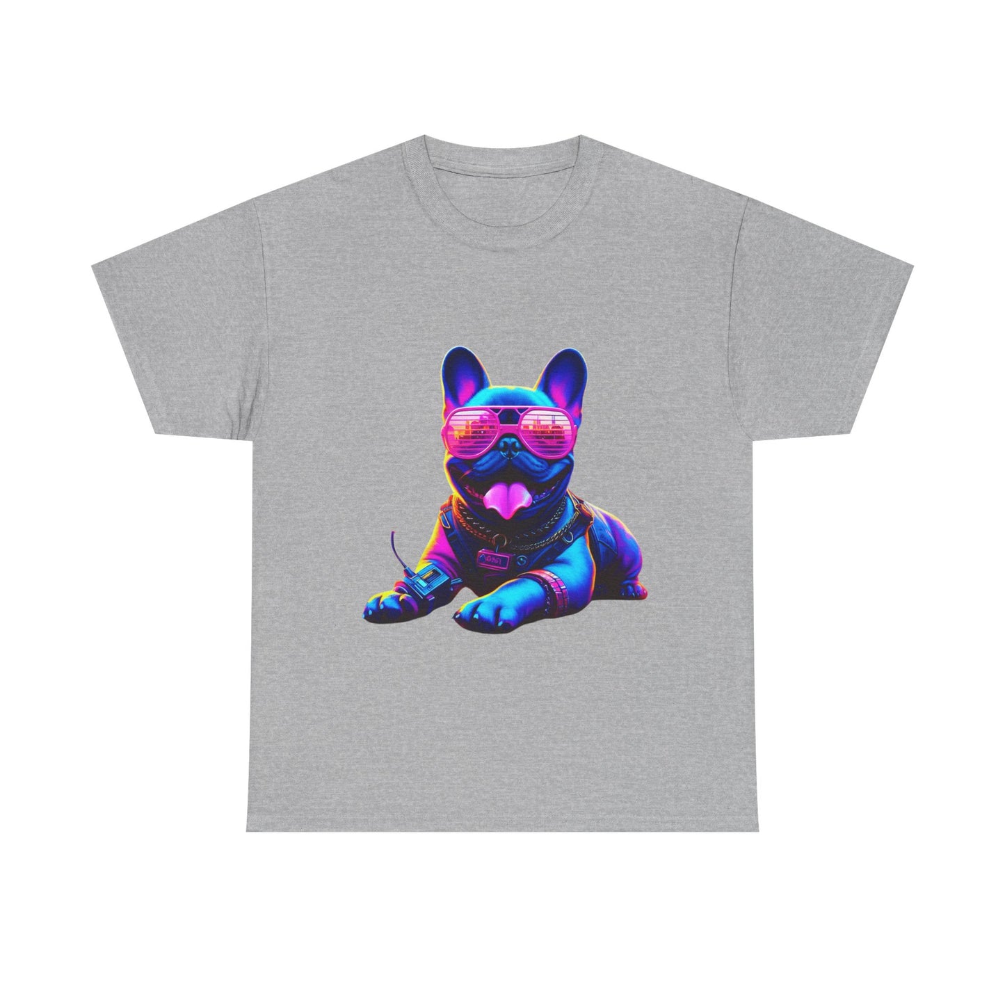 Womens neon French Bulldog T-shirt