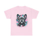 Womens Colourful French Bulldog artistic T-shirt