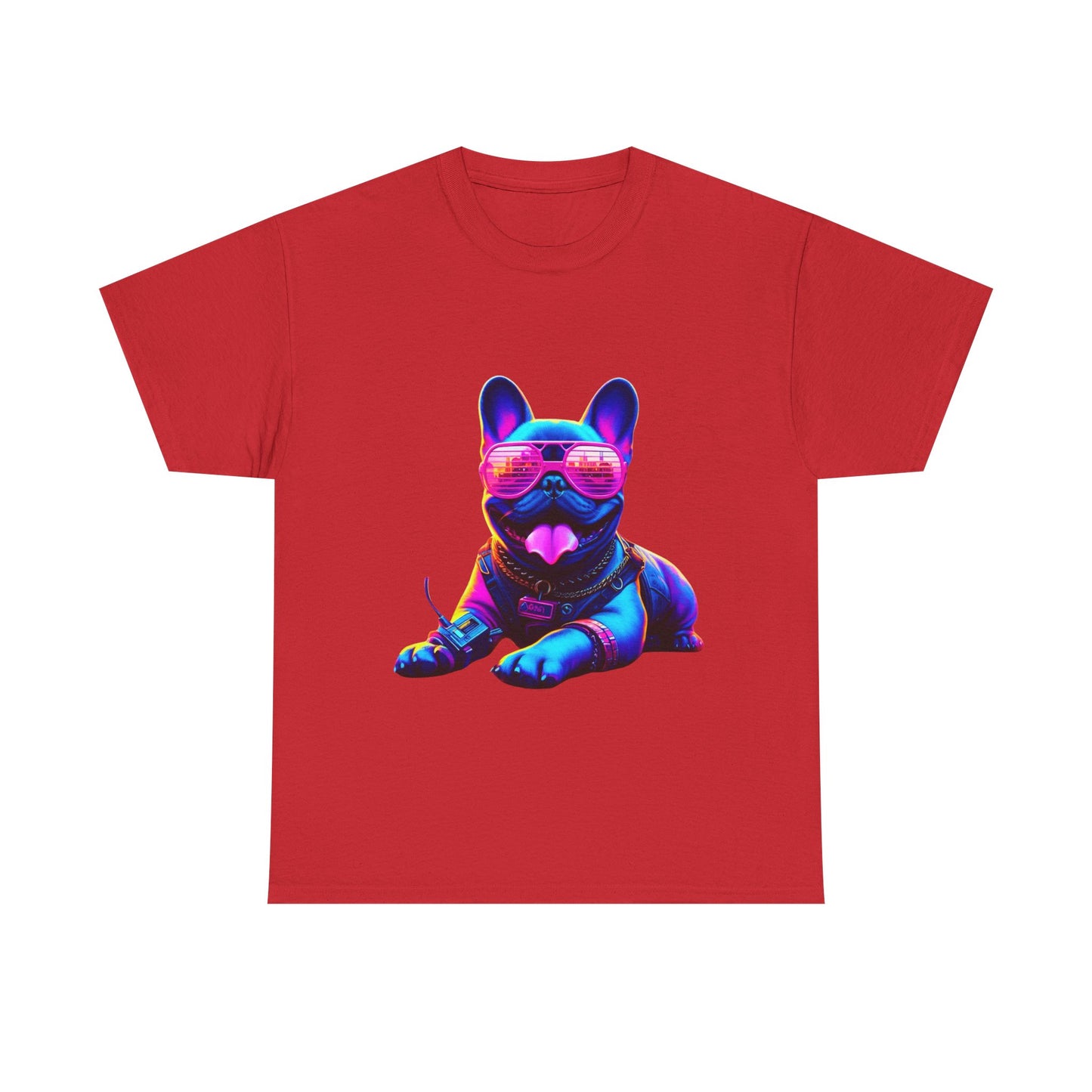 Womens neon French Bulldog T-shirt