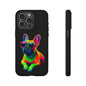 Neon French Bulldog phone case