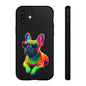 Neon French Bulldog phone case