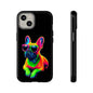 Neon French Bulldog phone case