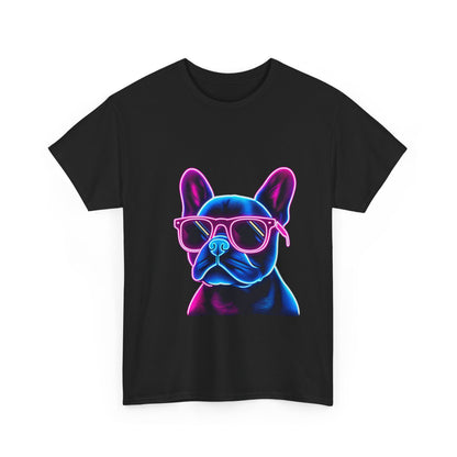 Mens neon French Bulldog T-shirt