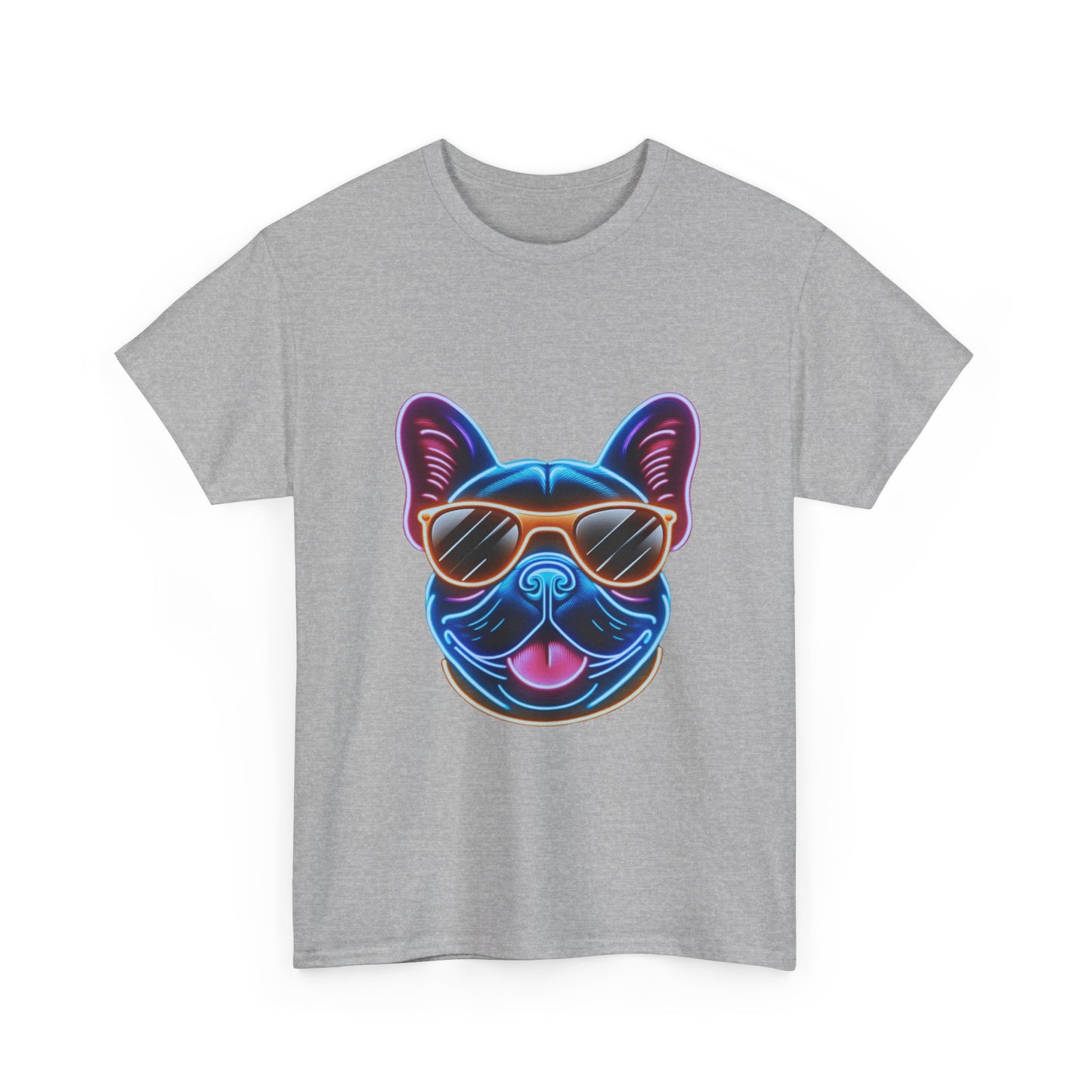 Mens neon French Bulldog T-shirt