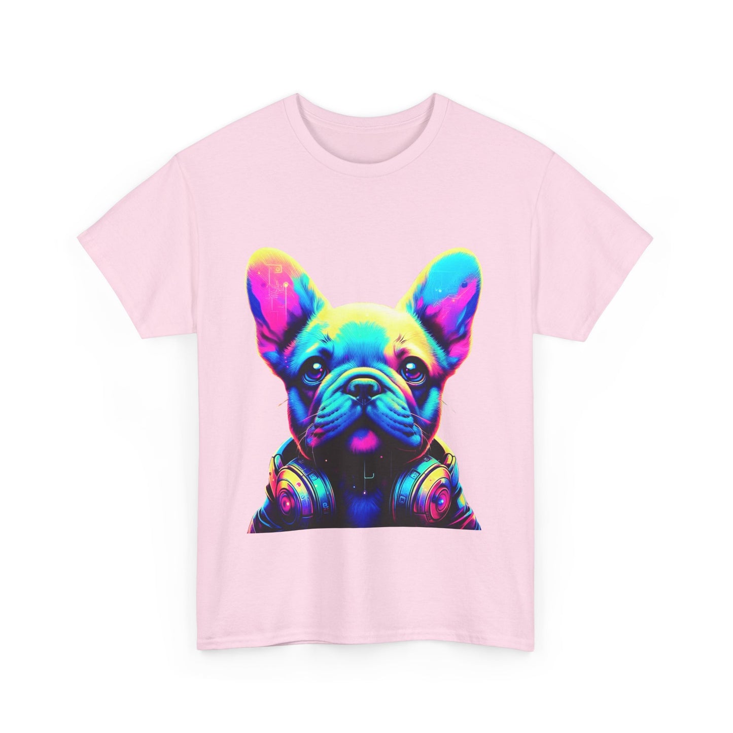 Womens neon French Bulldog T-shirt
