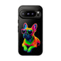 Neon French Bulldog phone case