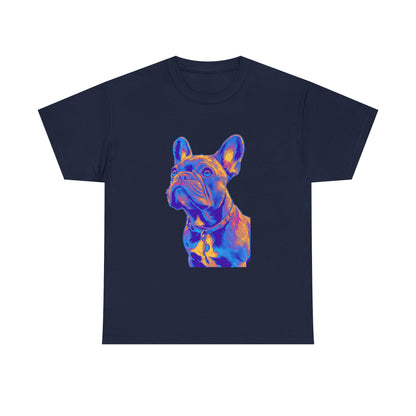 Mens Colourful French Bulldog artistic T-shirt