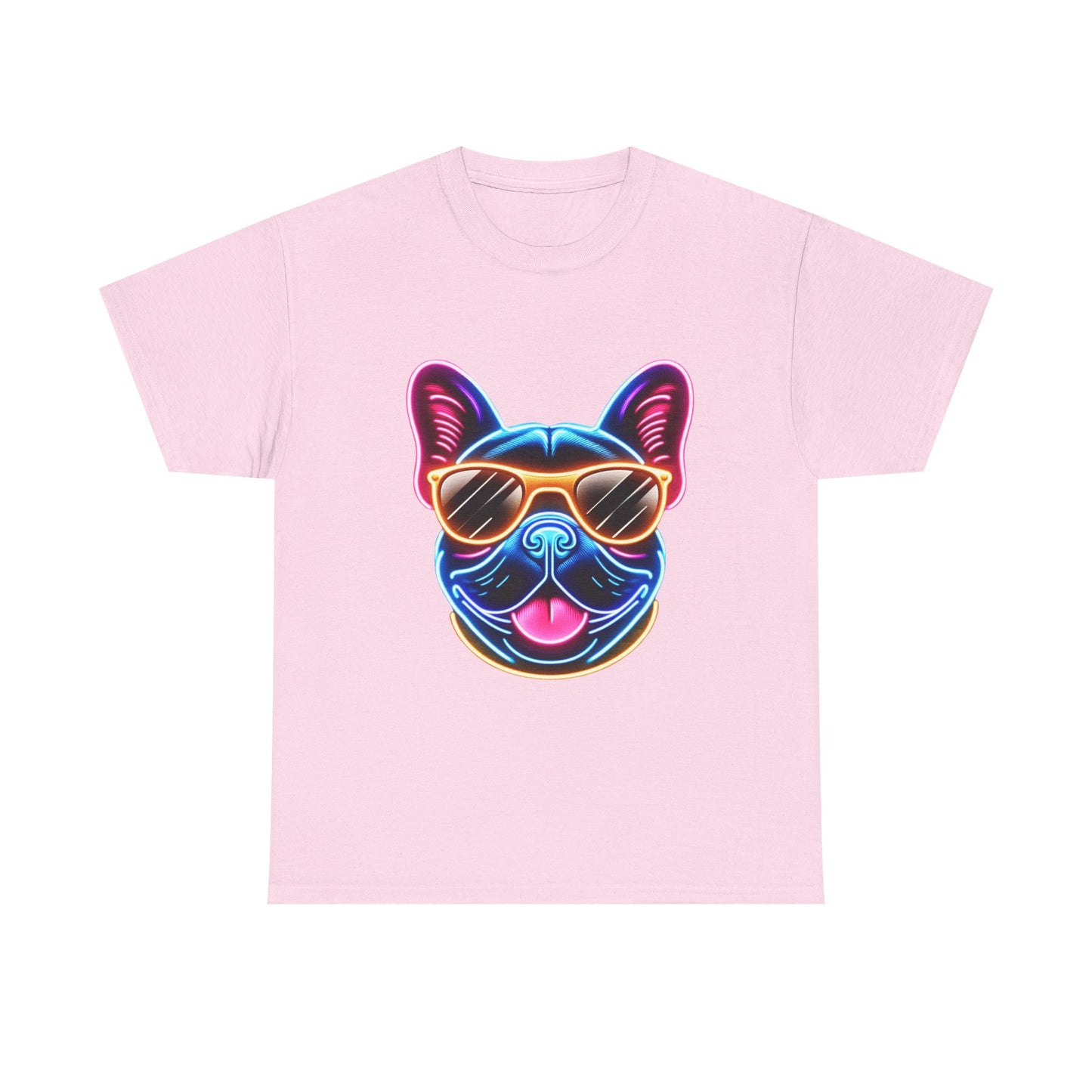 Womens neon French Bulldog T-shirt