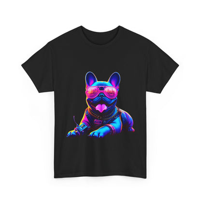 Womens neon French Bulldog T-shirt