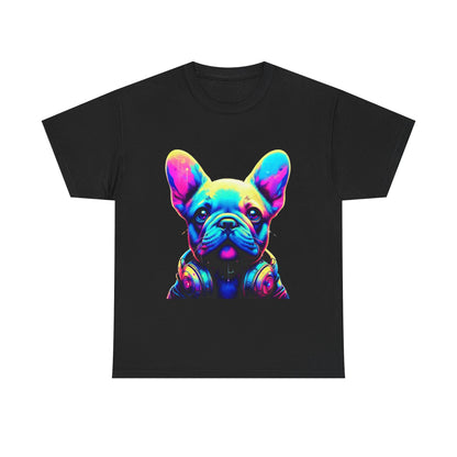 Womens neon French Bulldog T-shirt