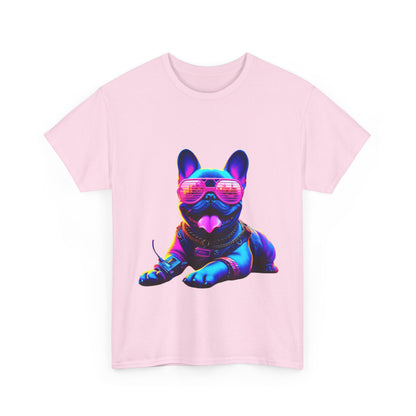 Womens neon French Bulldog T-shirt