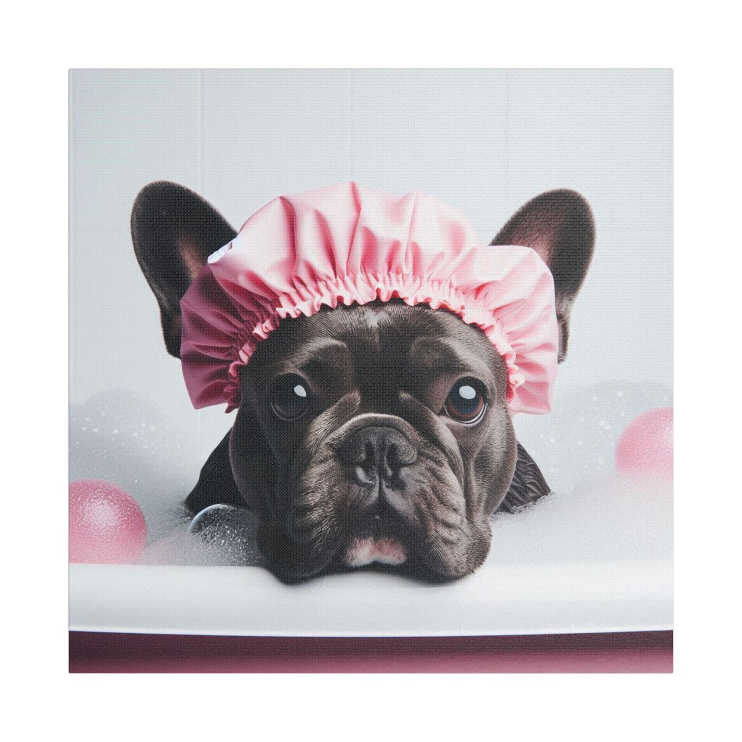 French Bulldog Bathroom Canvas