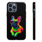 Neon French Bulldog phone case