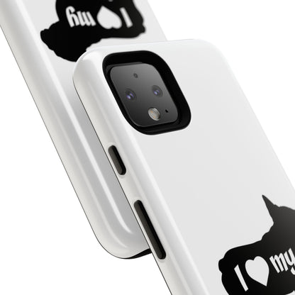 I Love My French Bulldog Phone Case