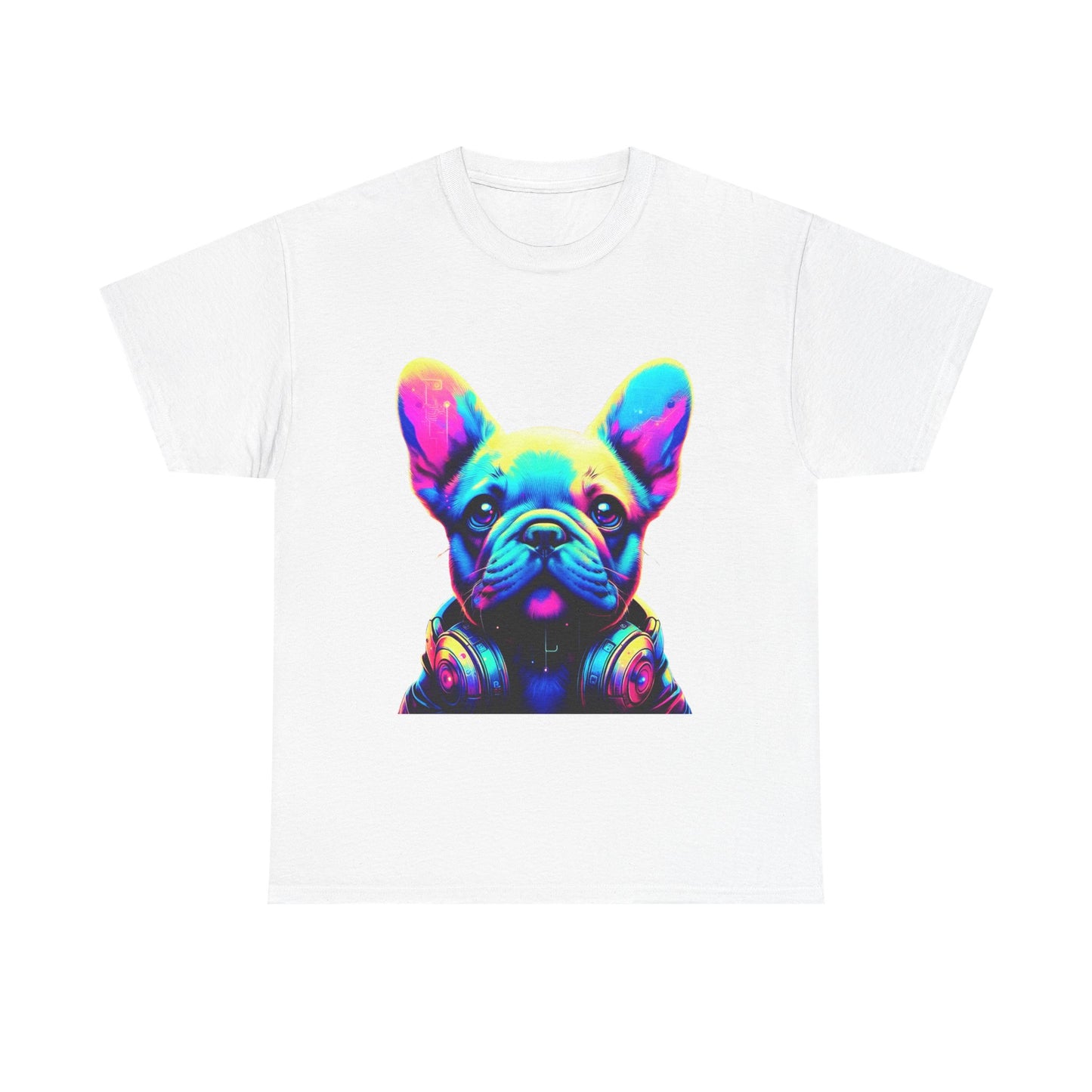 Womens neon French Bulldog T-shirt