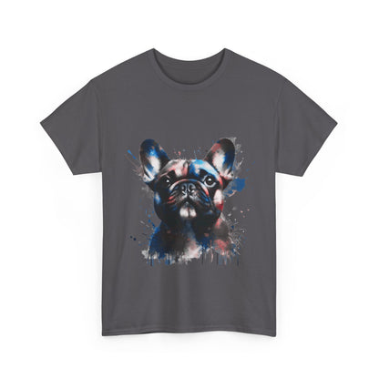 Mens Colourful French Bulldog artistic T-shirt