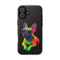 Neon French Bulldog phone case