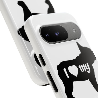 I Love My French Bulldog Phone Case